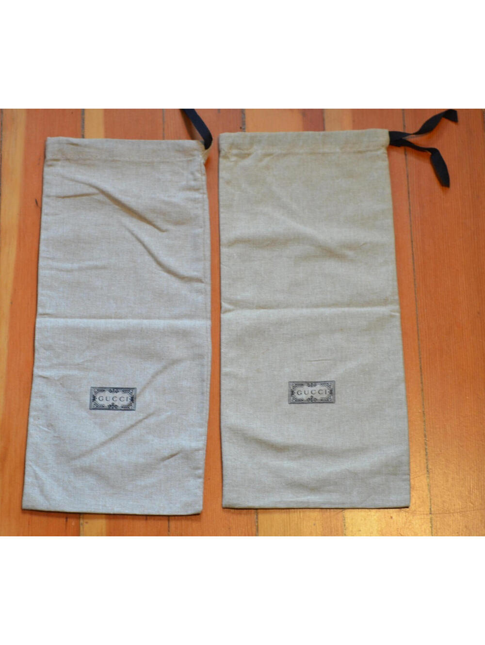 Gucci Shoe Dust Bag Drawstring Storage Travel Bag 8.5” x 17”